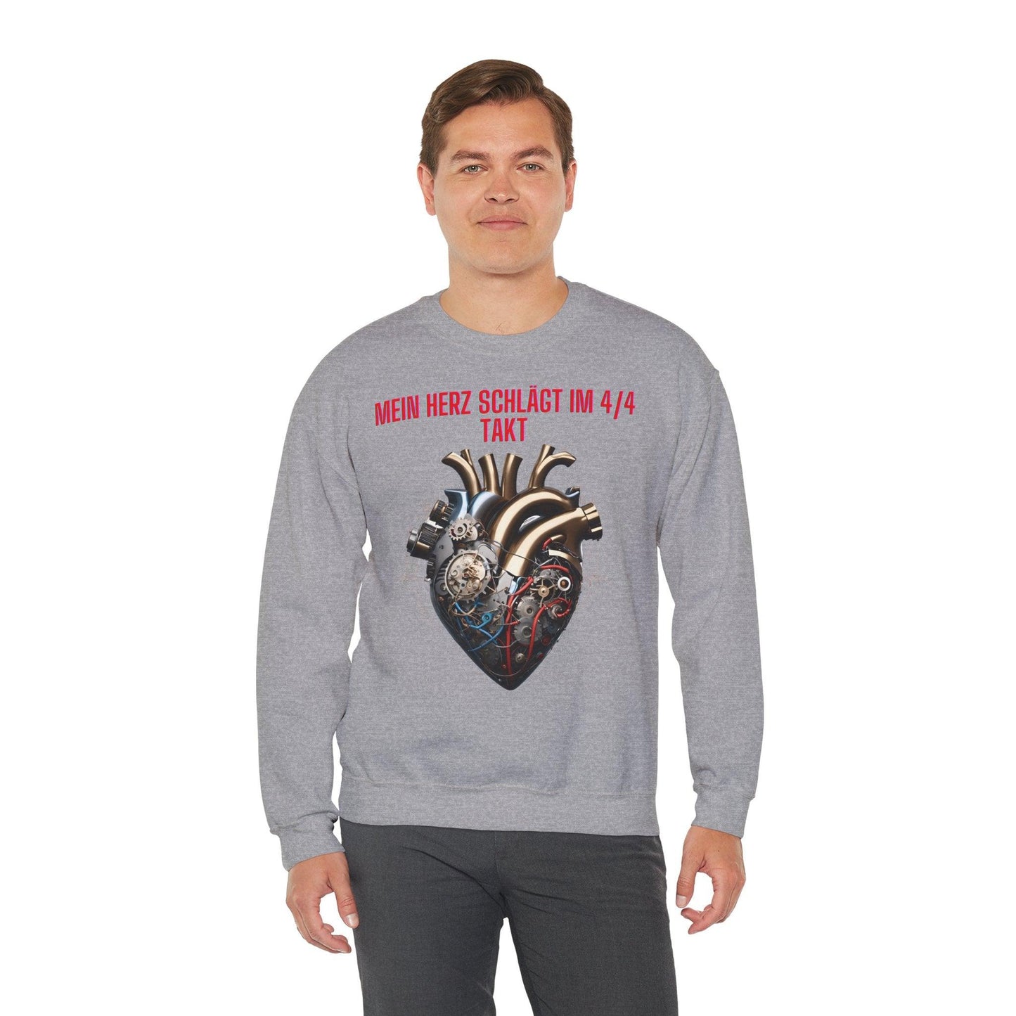 Techno Herzschlag Sweatshirt - Neon Circuit Design