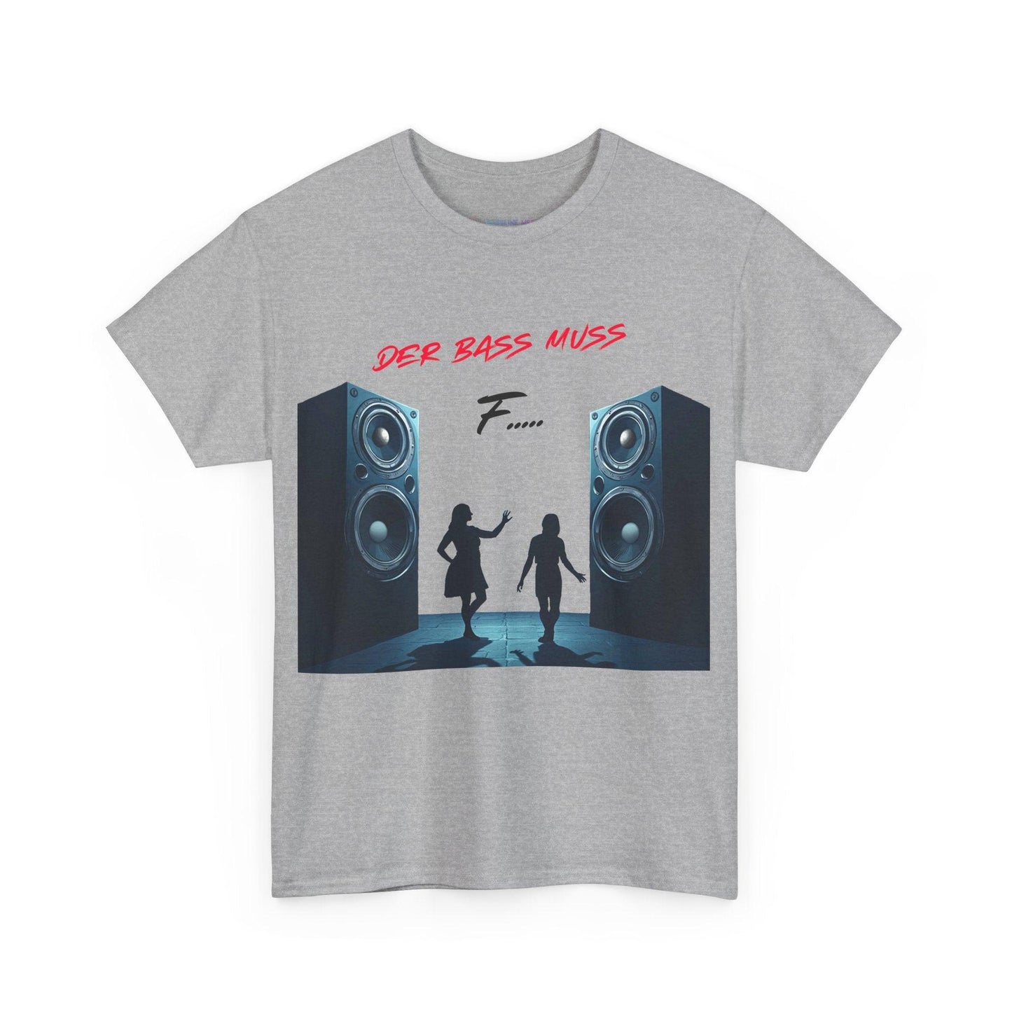 Techno Musik Liebhaber T-Shirt - 'DER BASS MUSS F.....' Design