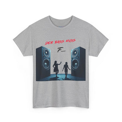 Techno Musik Liebhaber T-Shirt - 'DER BASS MUSS F.....' Design