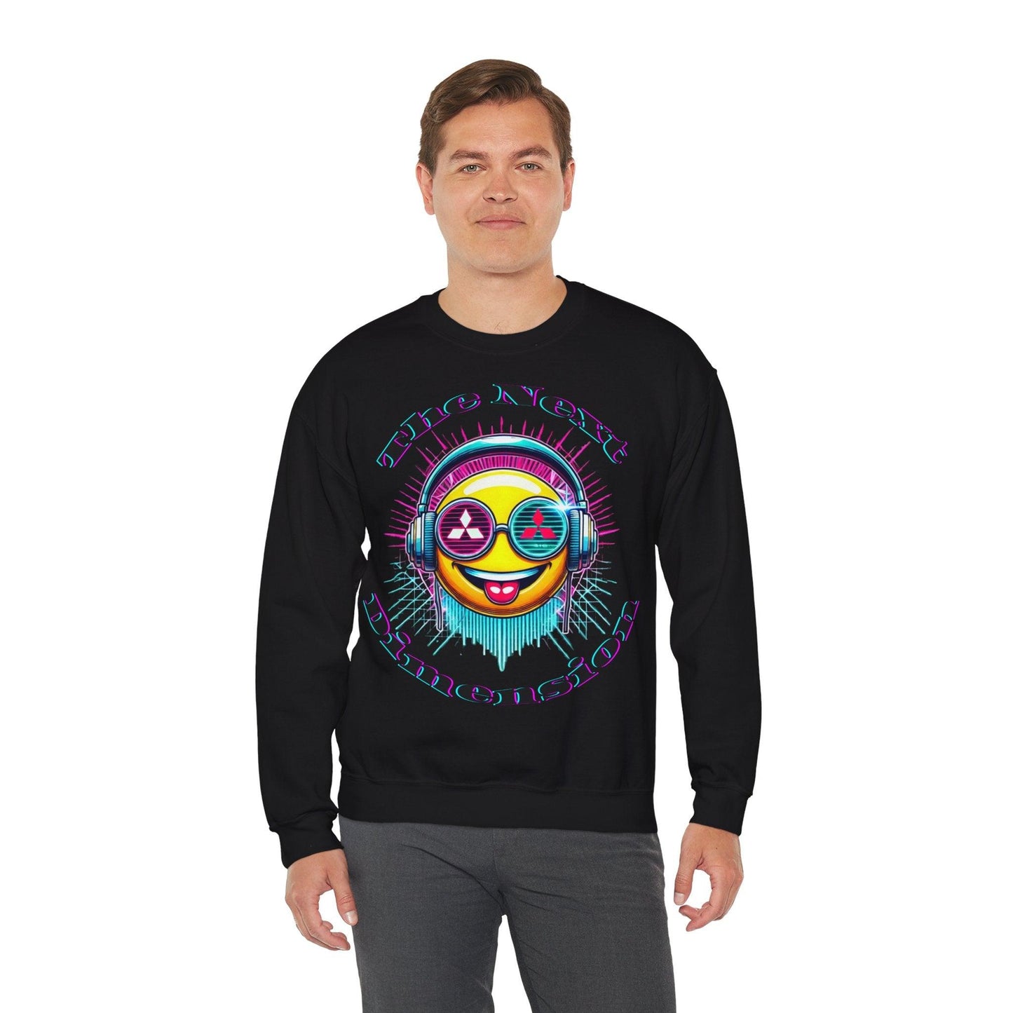 Techno Smiley Unisex Sweatshirt - The Next Dimension