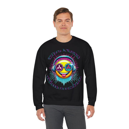 Techno Smiley Unisex Sweatshirt - The Next Dimension