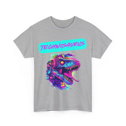 Techno Cyberpunk T-Shirt - Futuristic 'Technosaurus'