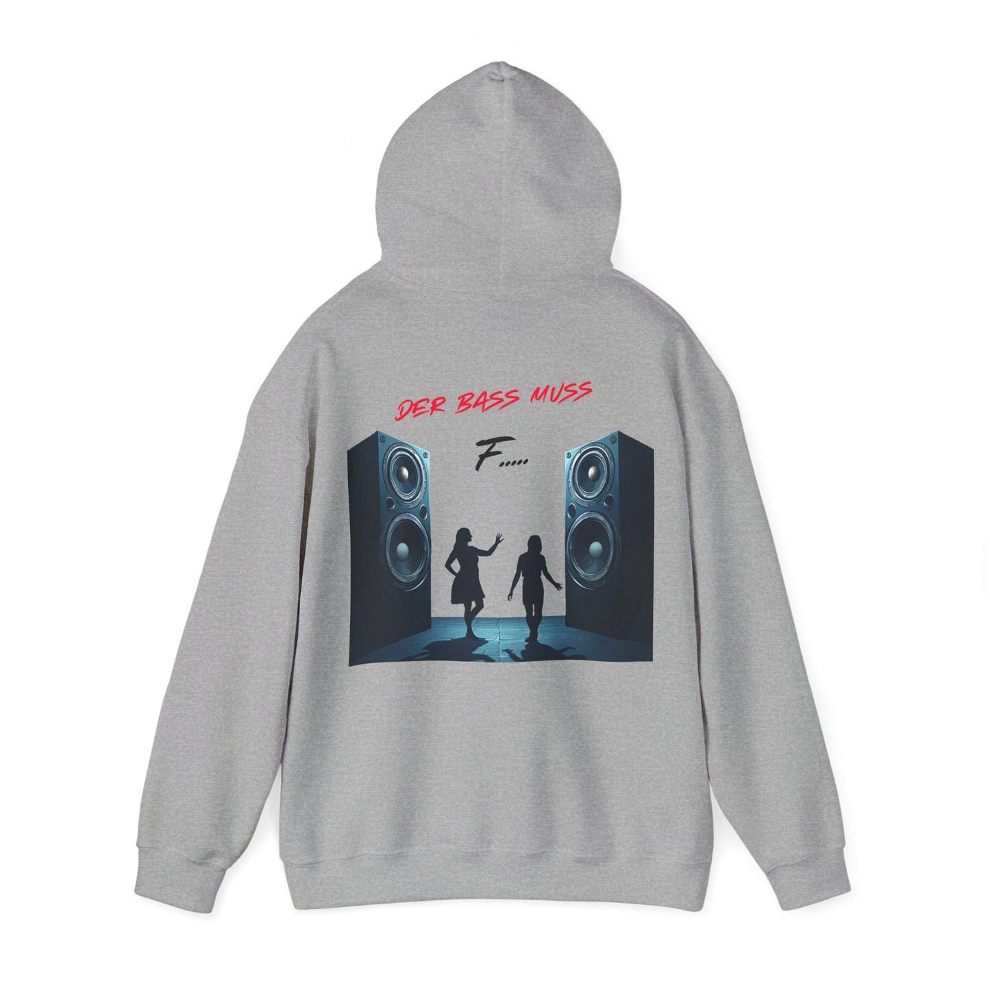 Techno Musik Liebhaber Hoodie - 'DER BASS MUSS F.....' Design