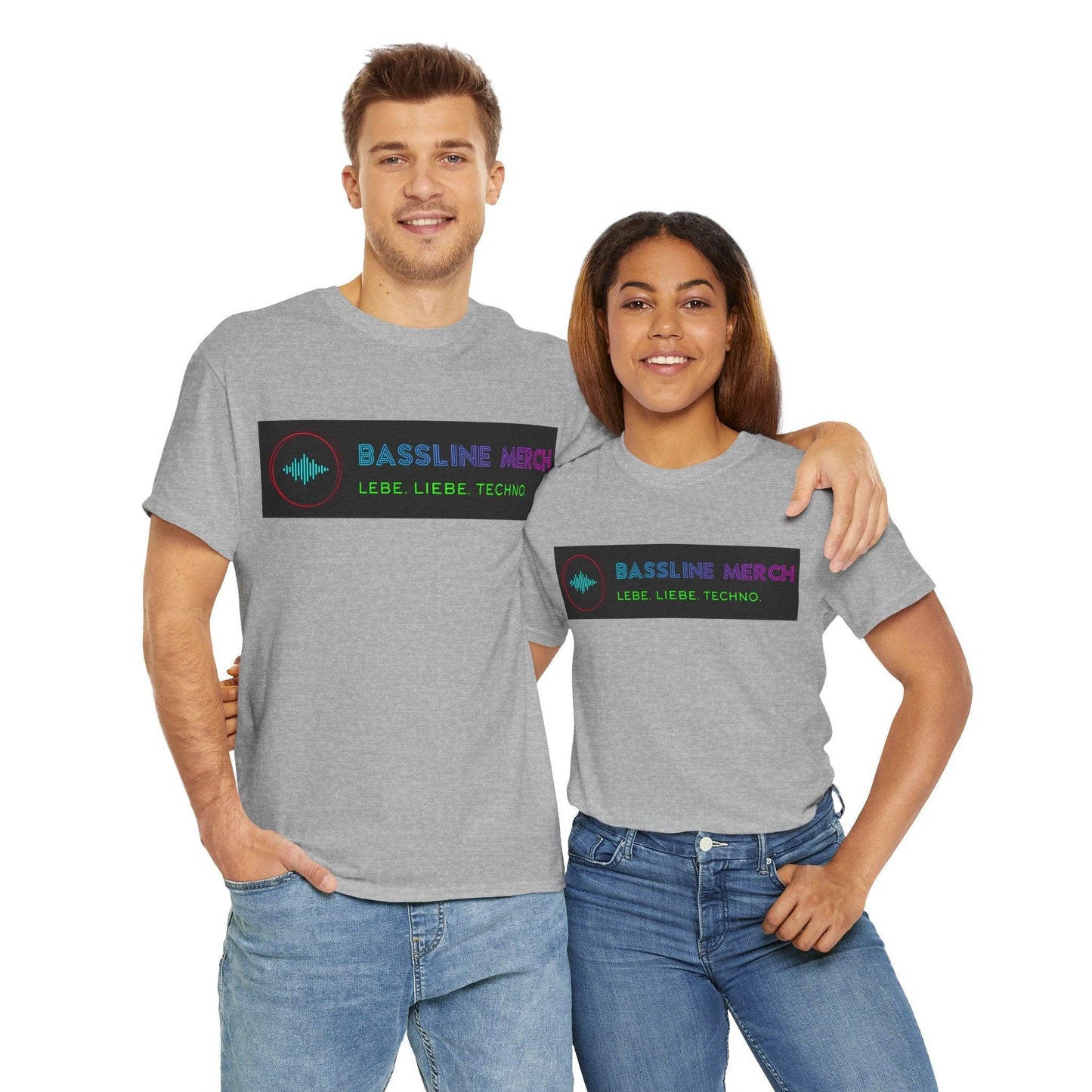 Techno Unisex Fan T-Shirt - Bassline Merch I love Techno