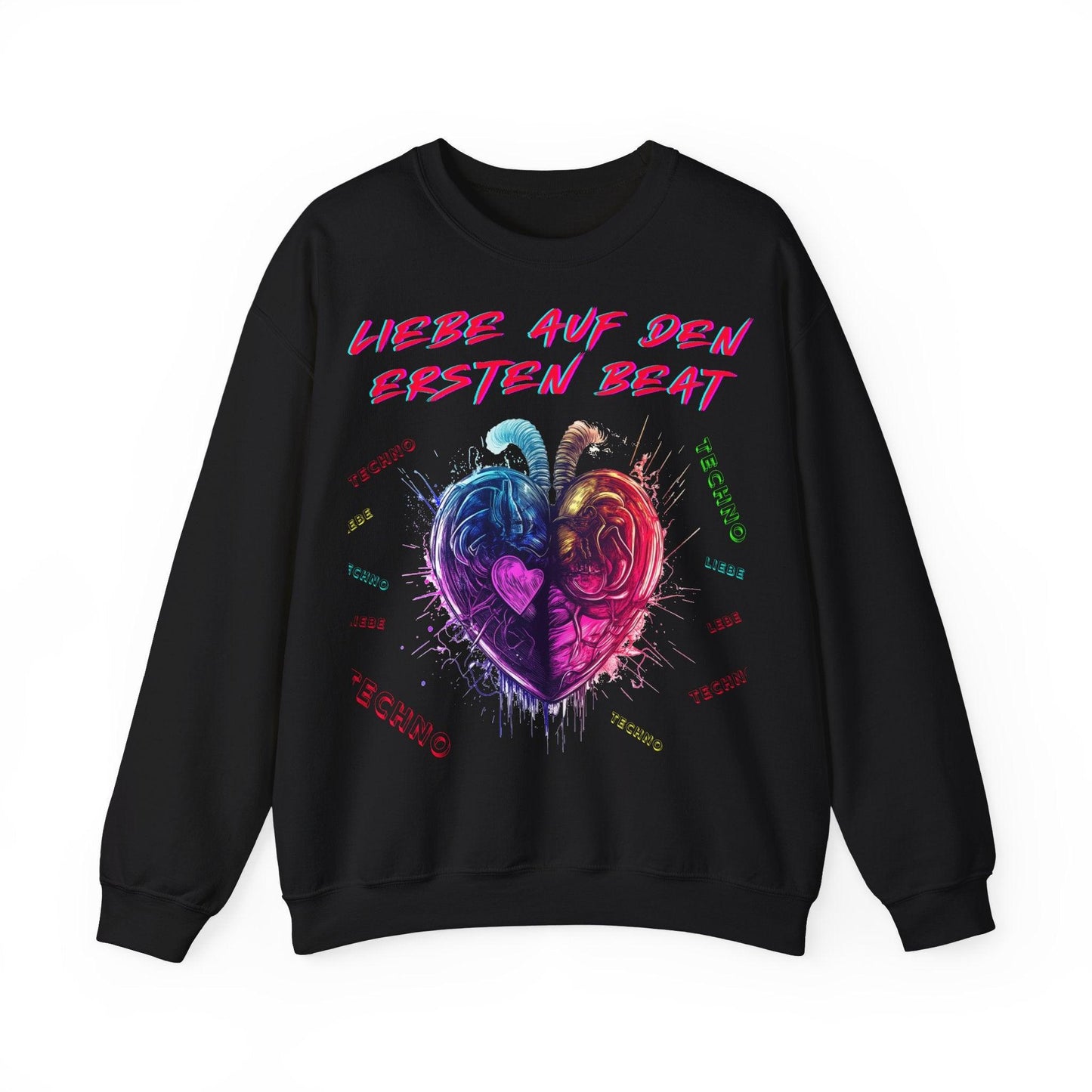 Techno Love Unisex Sweatshirt - Liebe auf ersten Beat