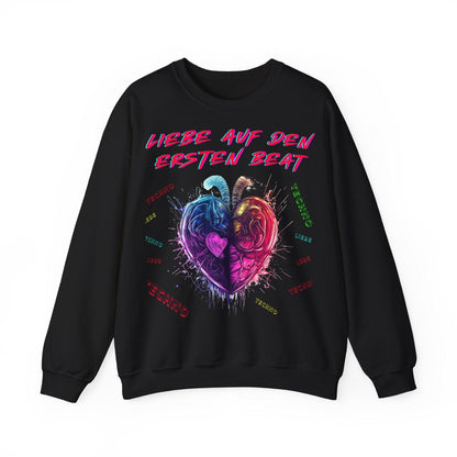 Techno Love Unisex Sweatshirt - Liebe auf ersten Beat