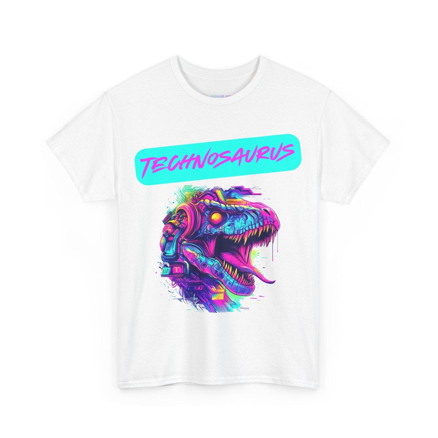 Techno Cyberpunk T-Shirt - Futuristic 'Technosaurus'
