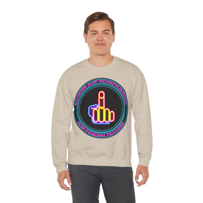 Techno Rave Neon Mittelfinger Unisex Sweatshirt