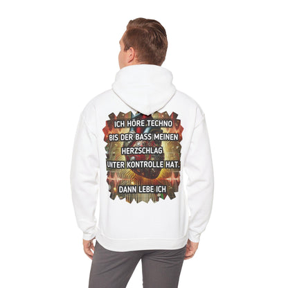 Techno Herz Unisex Hoodie - Bass Control