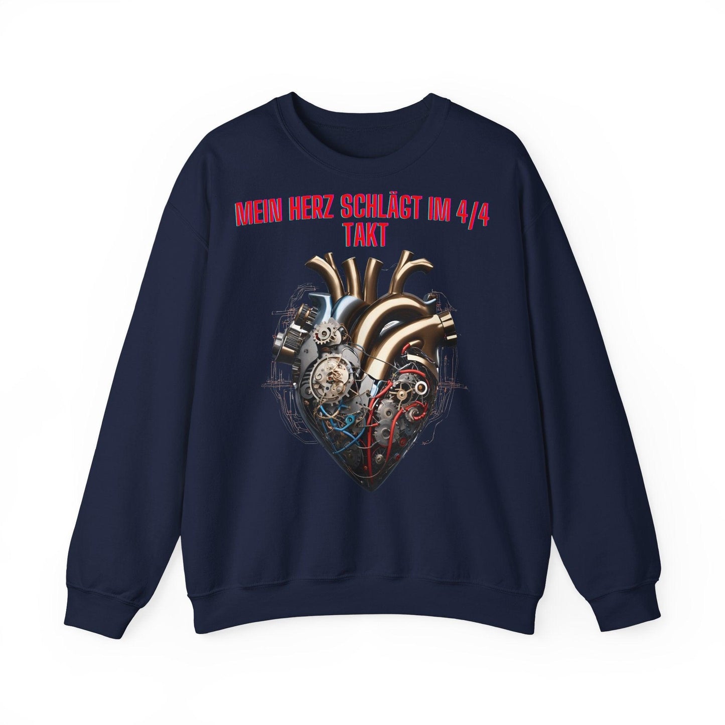 Techno Herzschlag Sweatshirt - Neon Circuit Design