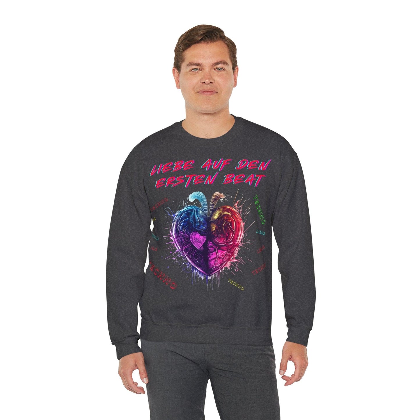 Techno Love Unisex Sweatshirt - Liebe auf ersten Beat