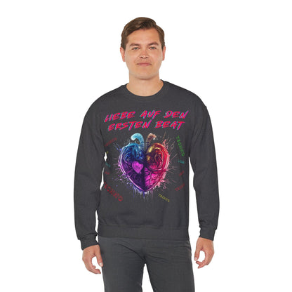 Techno Love Unisex Sweatshirt - Liebe auf ersten Beat