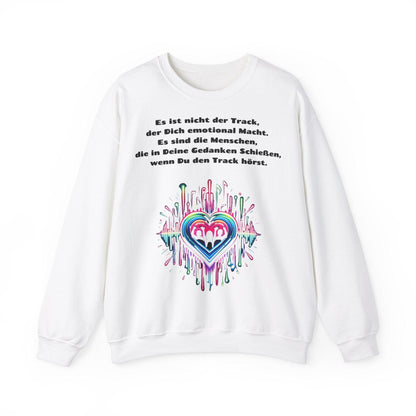 Techno Soundwaves Unisex Sweatshirt mit Herzdesign