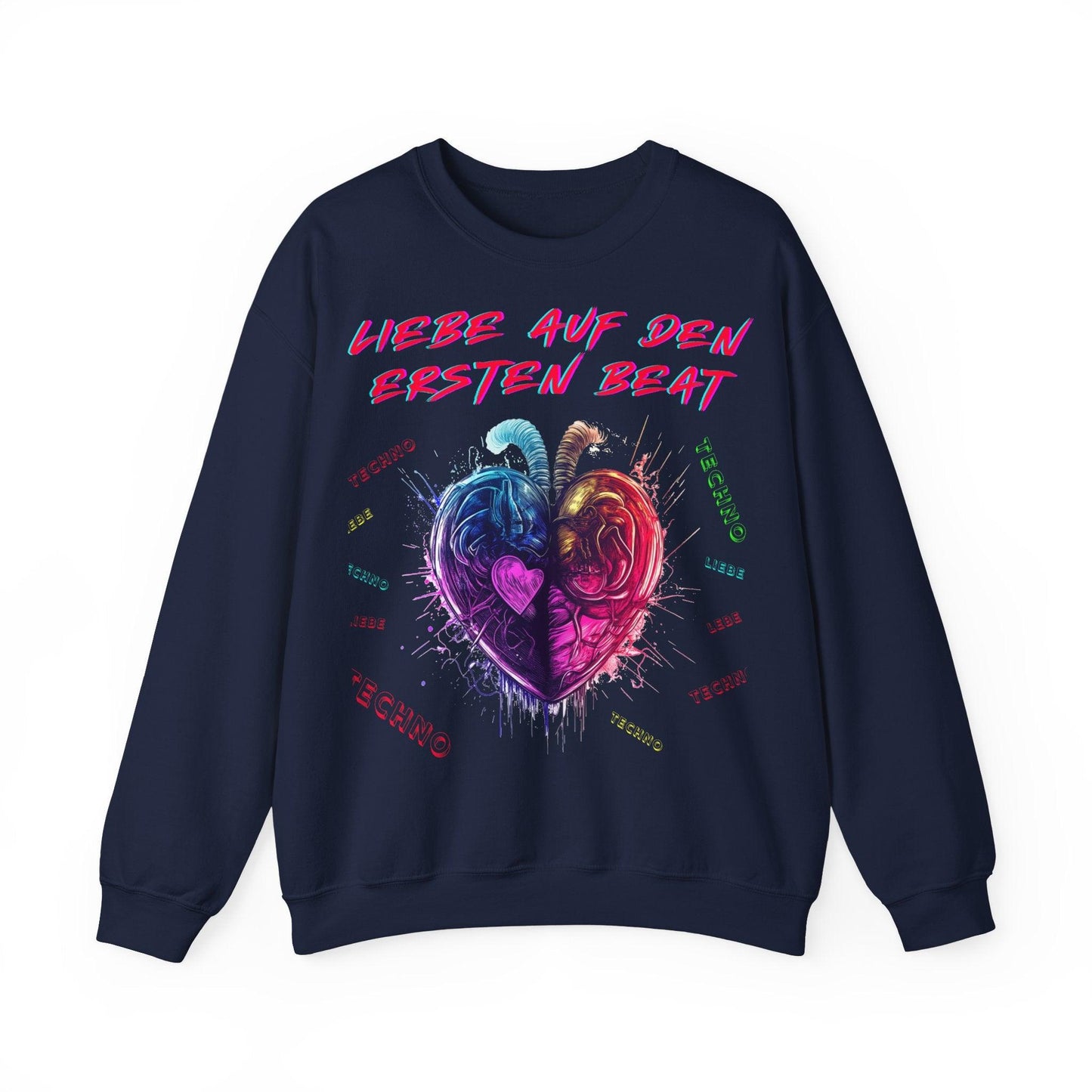 Techno Love Unisex Sweatshirt - Liebe auf ersten Beat