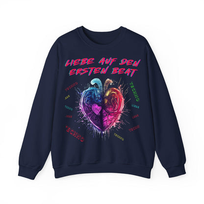 Techno Love Unisex Sweatshirt - Liebe auf ersten Beat