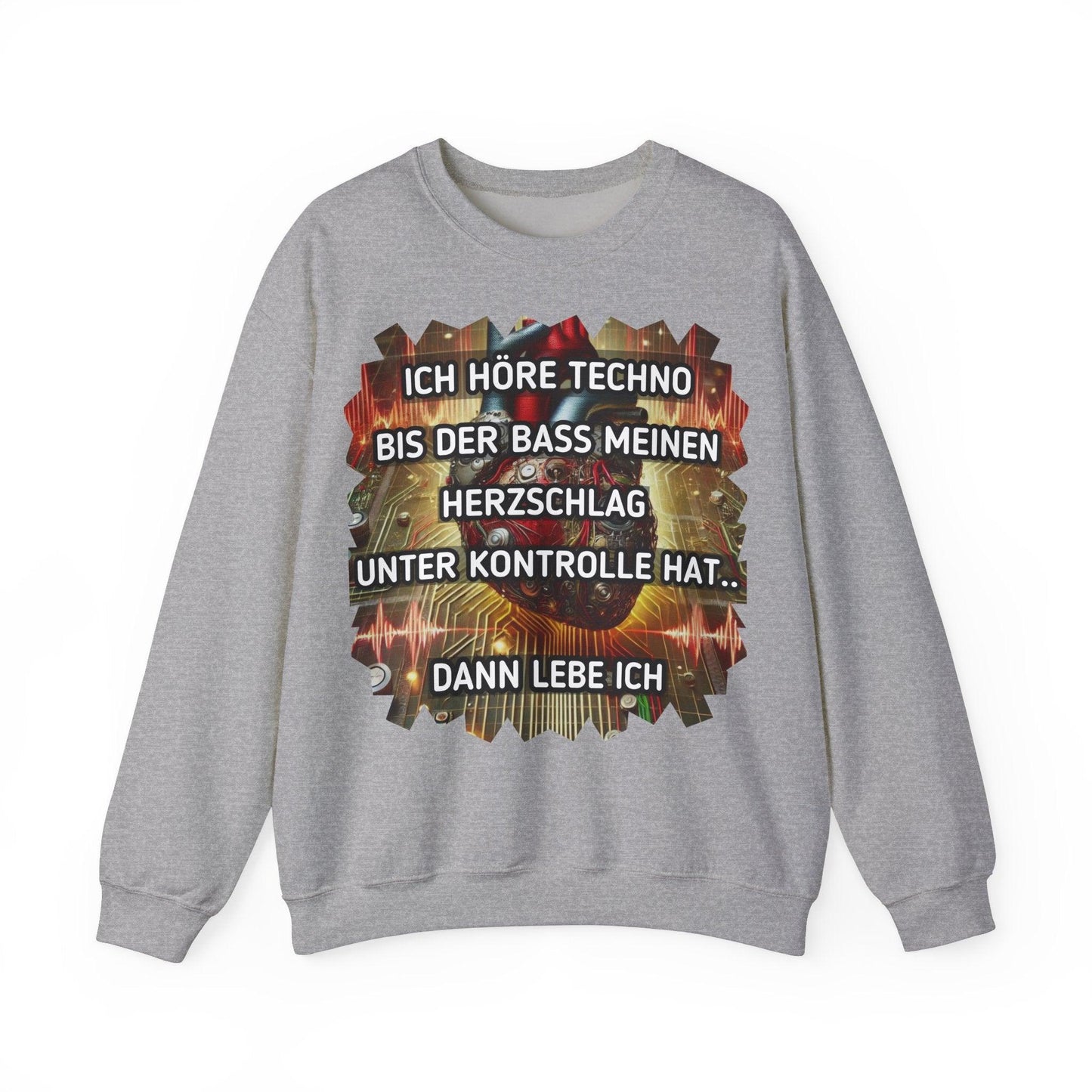 Techno Herz Unisex Sweatshirt - Bass Control