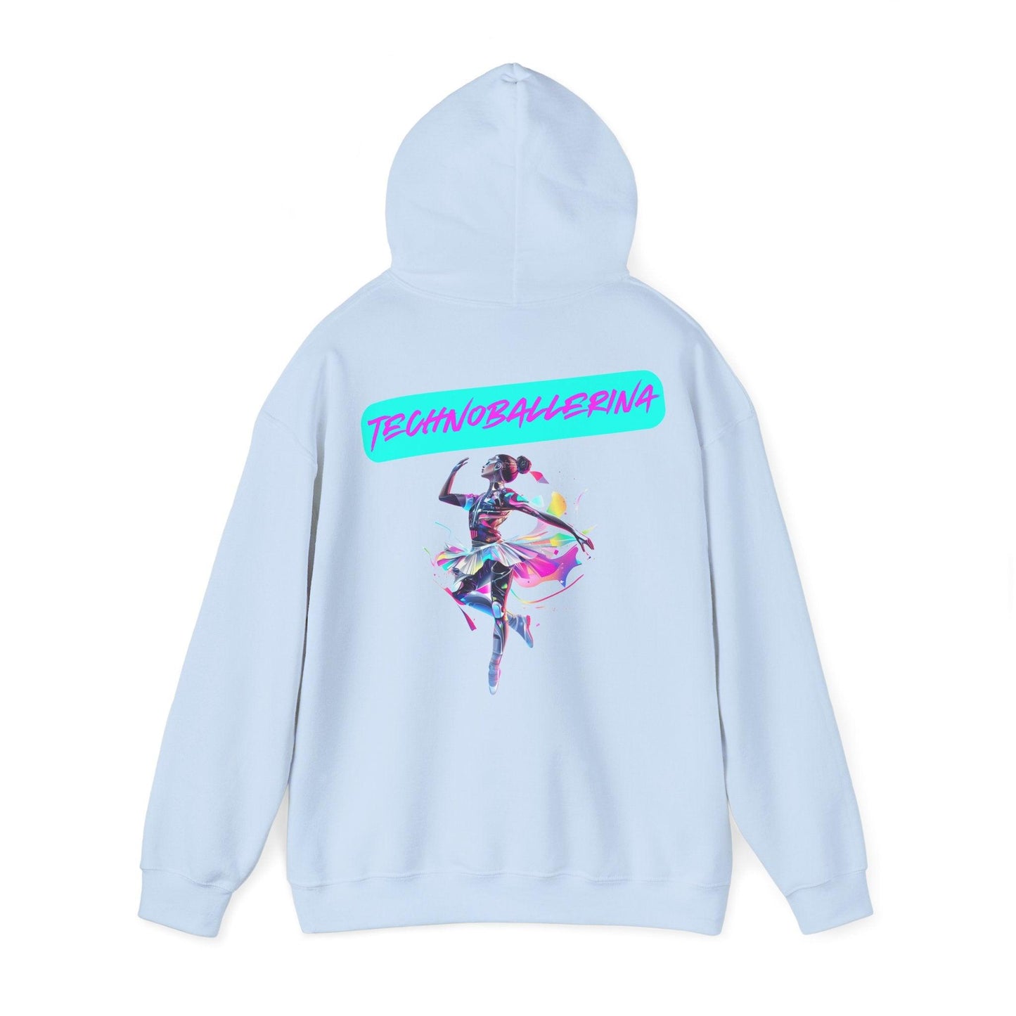 Techno Cyberpunk Hoodie - Futuristic 'Technoballerina'