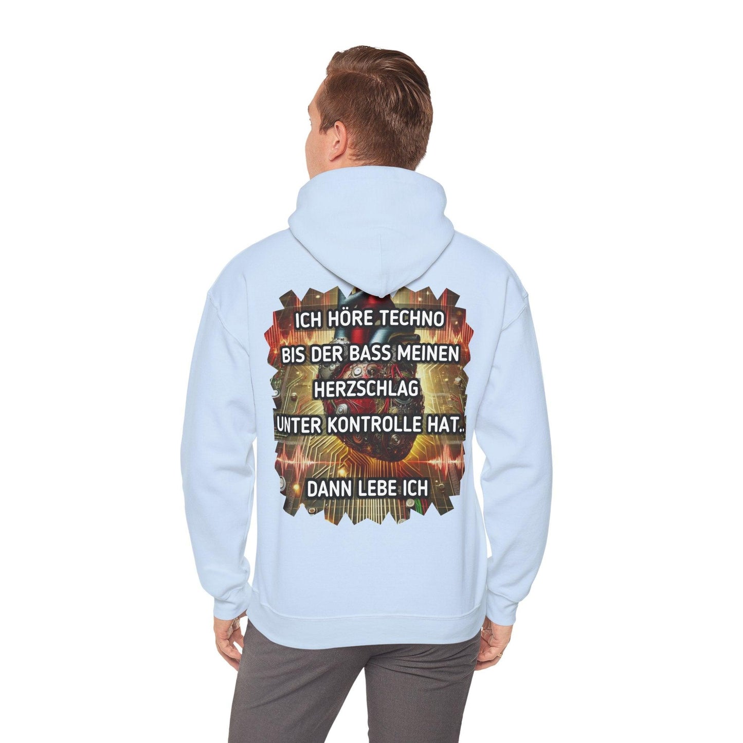 Techno Herz Unisex Hoodie - Bass Control