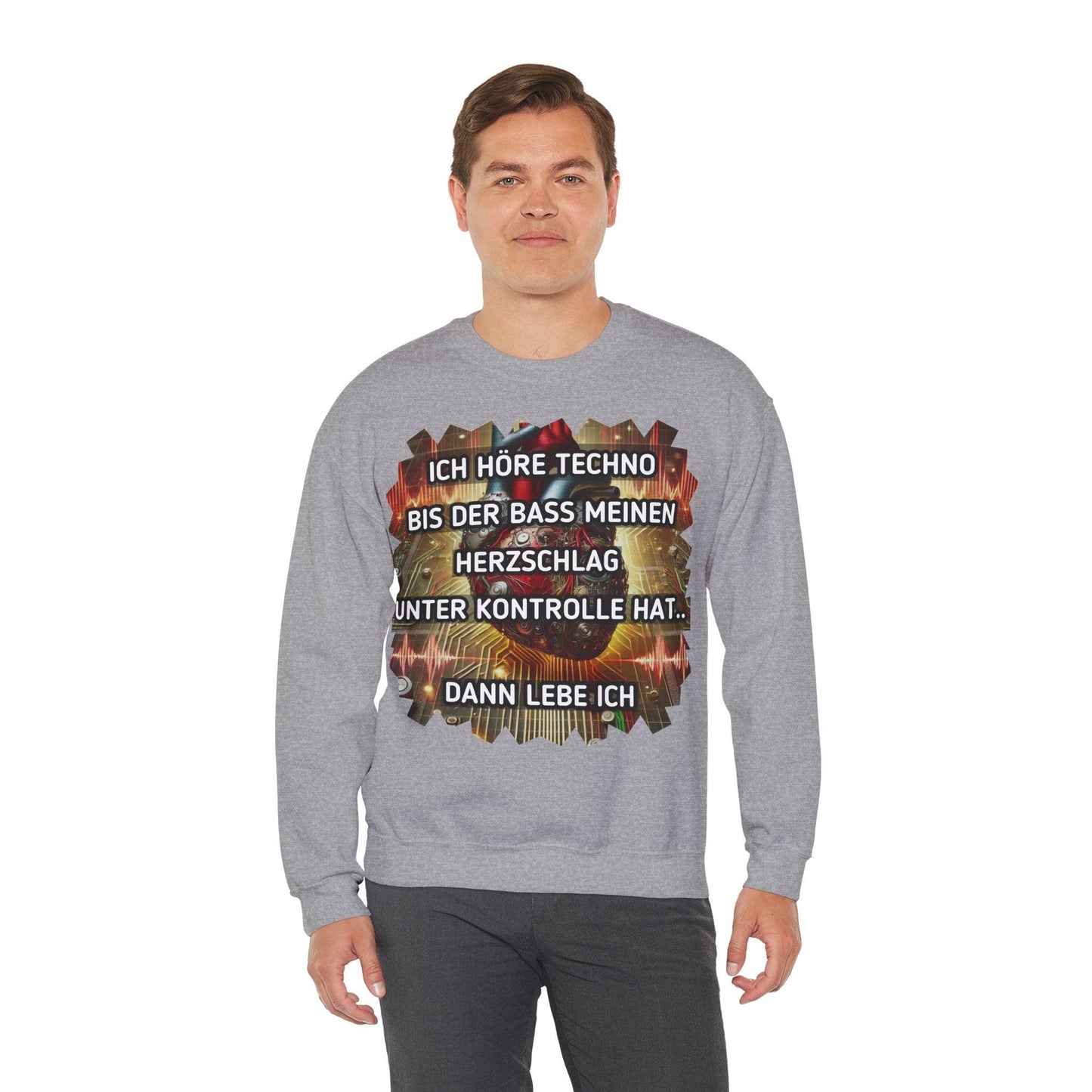 Techno Herz Unisex Sweatshirt - Bass Control