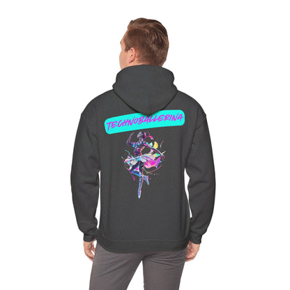 Techno Cyberpunk Hoodie - Futuristic 'Technoballerina'