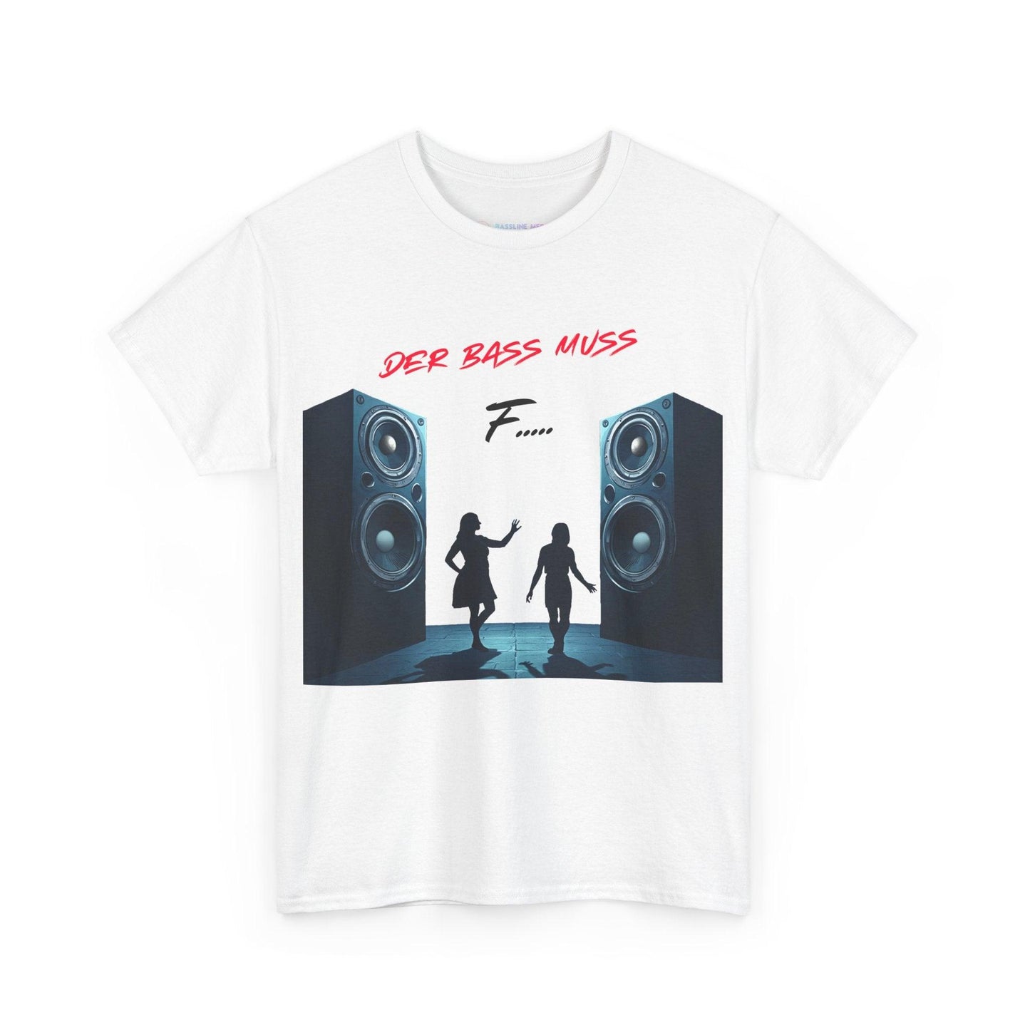 Techno Musik Liebhaber T-Shirt - 'DER BASS MUSS F.....' Design