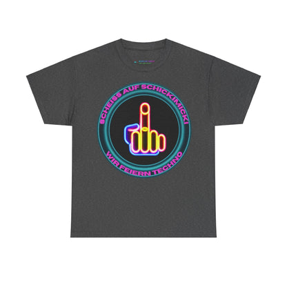 Techno Rave Neon Mittelfinger Unisex T-Shirt