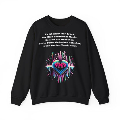 Techno Soundwaves Unisex Sweatshirt mit Herzdesign