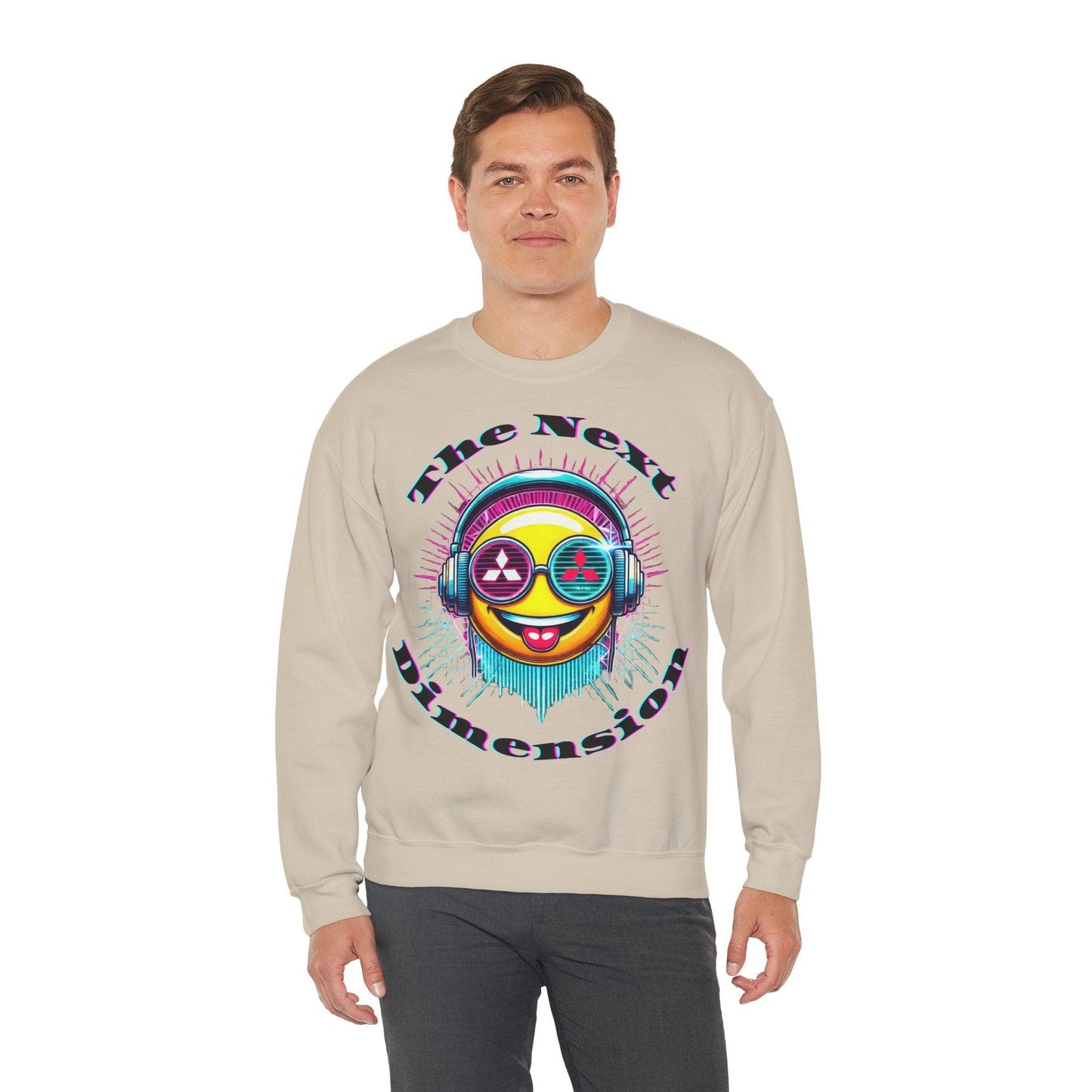 Techno Smiley Unisex Sweatshirt - The Next Dimension