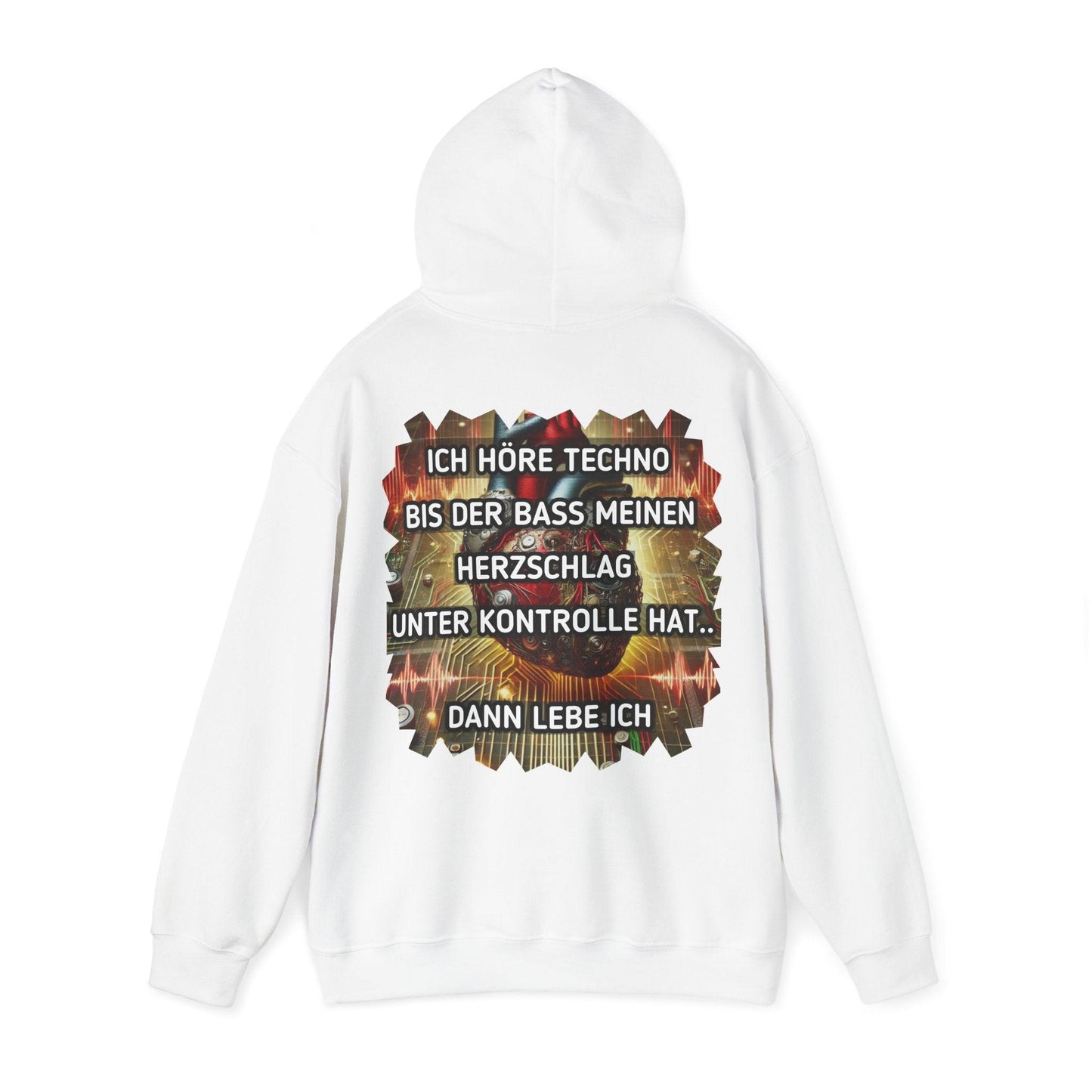 Techno Herz Unisex Hoodie - Bass Control