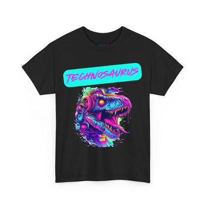 Techno Cyberpunk T-Shirt - Futuristic 'Technosaurus'