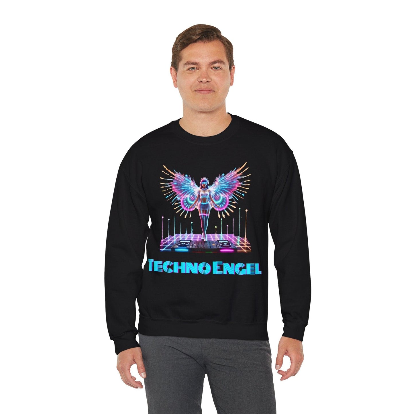 LED Light-Up Rave Techno Engel Sweatshirt