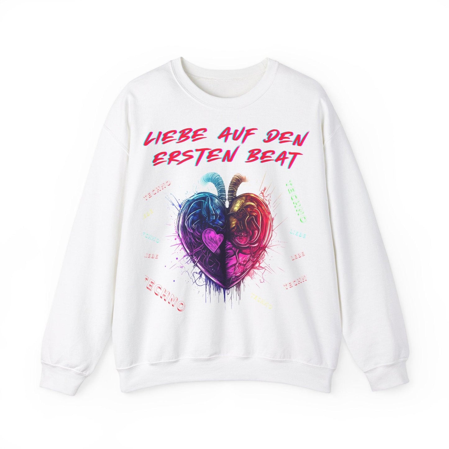Techno Love Unisex Sweatshirt - Liebe auf ersten Beat