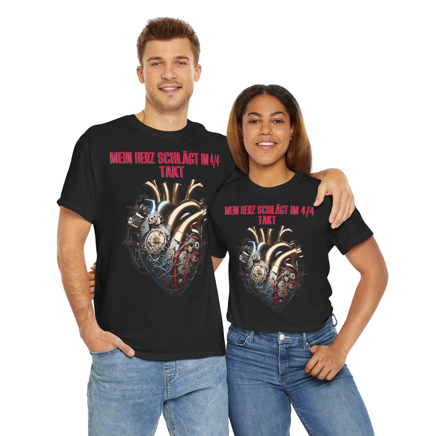 Techno Herzschlag Unisex T-Shirt - Neon Circuit Design