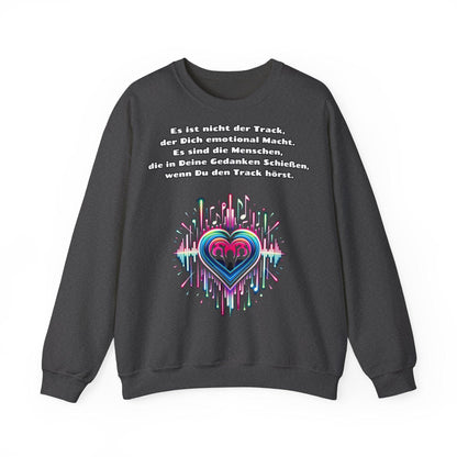 Techno Soundwaves Unisex Sweatshirt mit Herzdesign