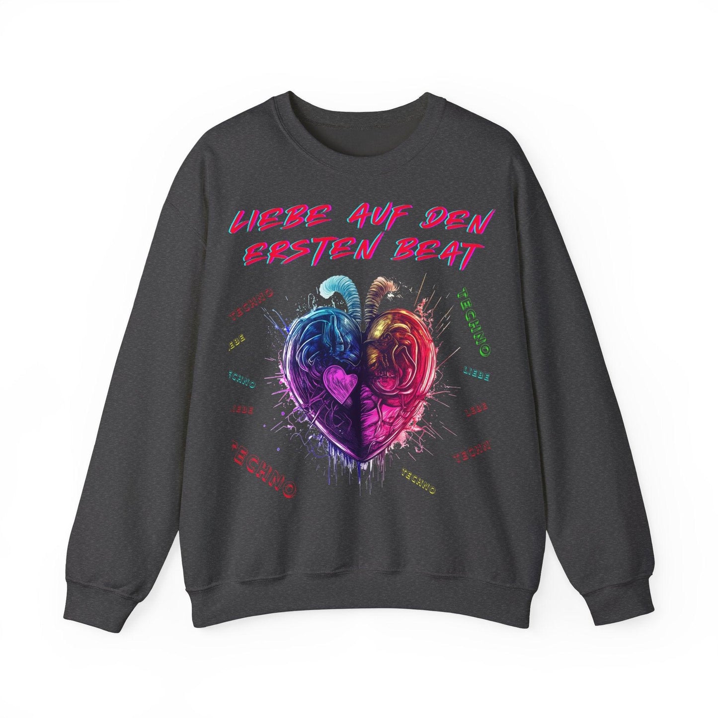 Techno Love Unisex Sweatshirt - Liebe auf ersten Beat