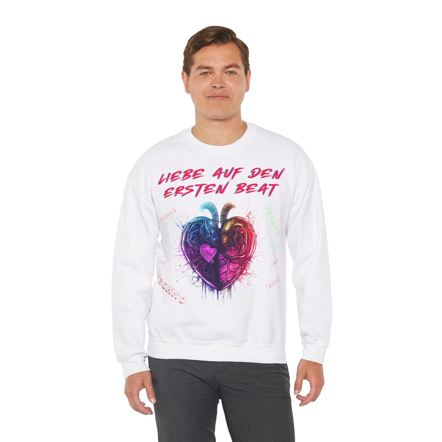 Techno Love Unisex Sweatshirt - Liebe auf ersten Beat