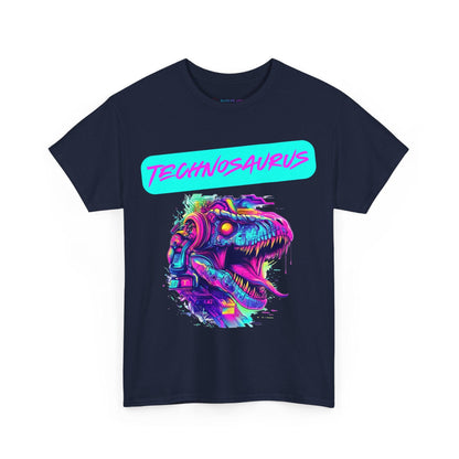 Techno Cyberpunk T-Shirt - Futuristic 'Technosaurus'