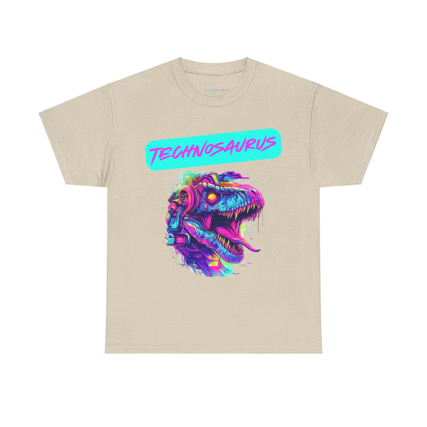 Techno Cyberpunk T-Shirt - Futuristic 'Technosaurus'