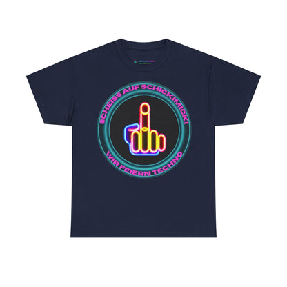 Techno Rave Neon Mittelfinger Unisex T-Shirt