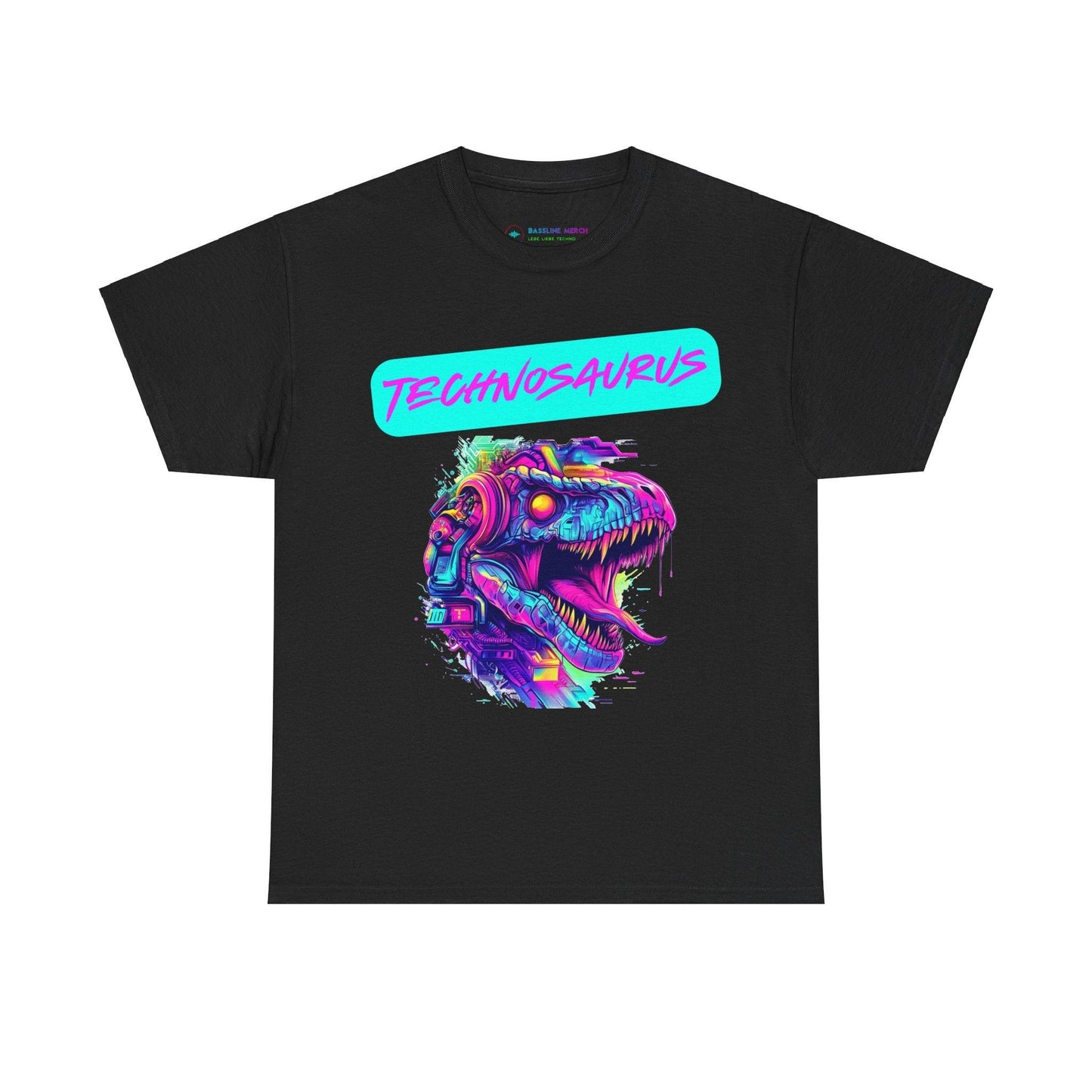 Techno Cyberpunk T-Shirt - Futuristic 'Technosaurus'