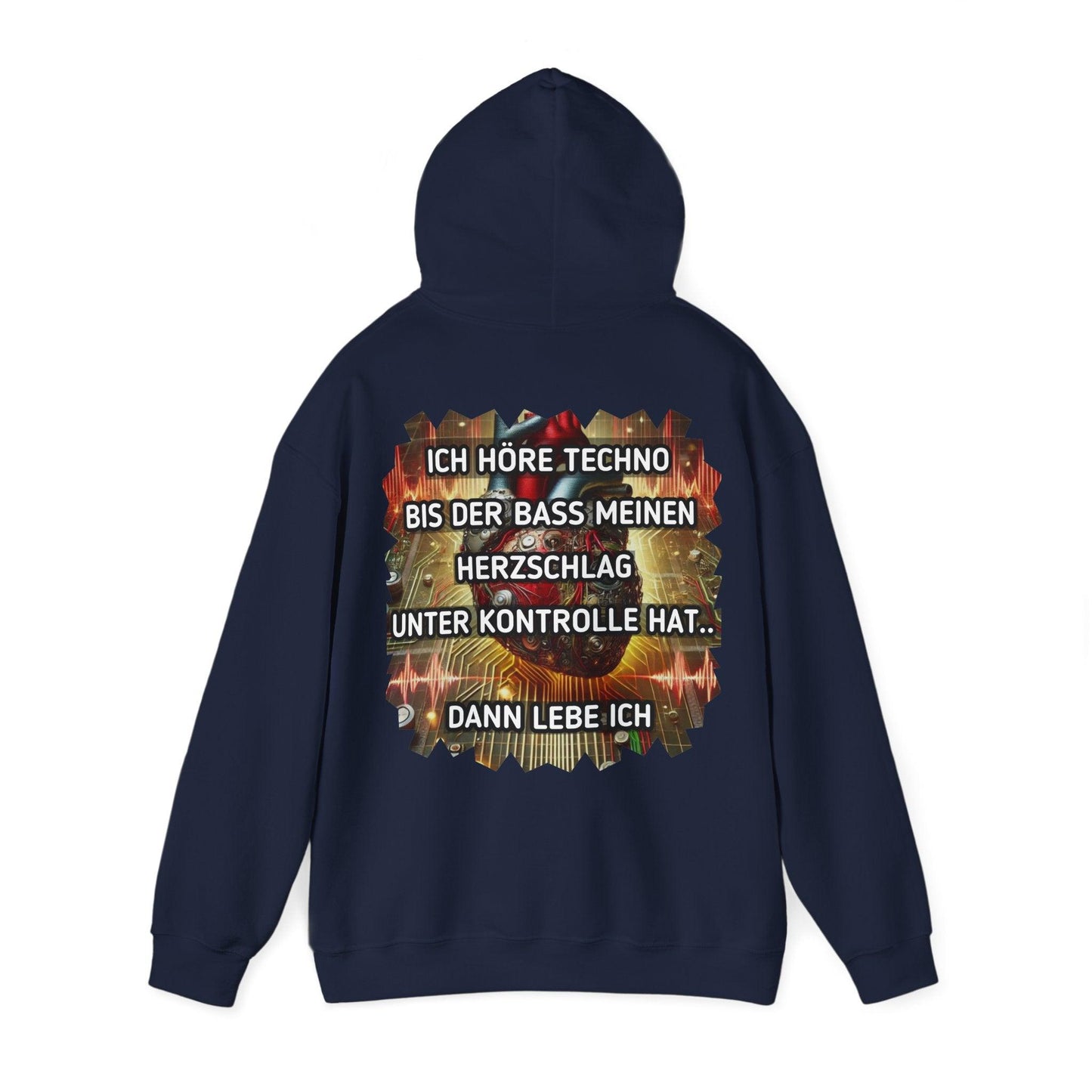 Techno Herz Unisex Hoodie - Bass Control