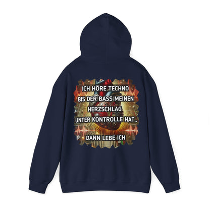 Techno Herz Unisex Hoodie - Bass Control