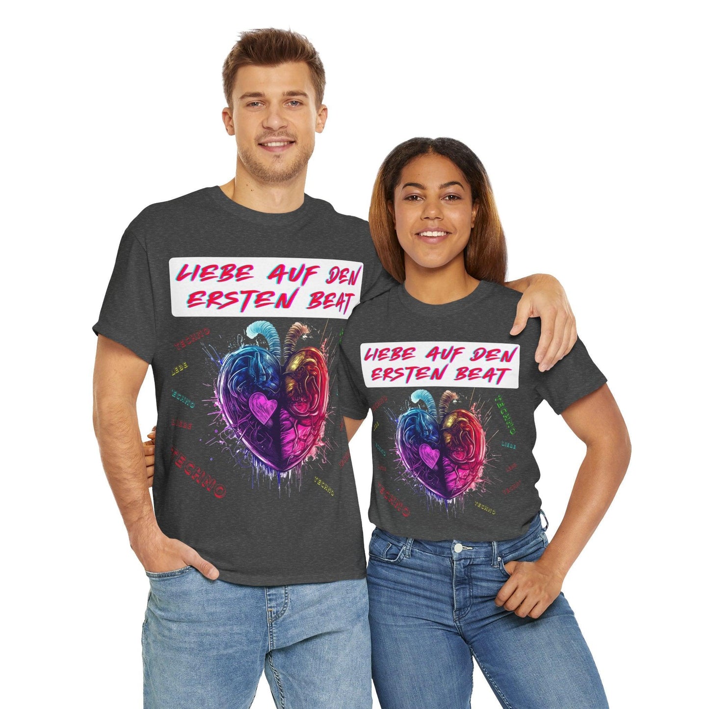 Techno Love Unisex T-Shirt - Liebe auf ersten Beat