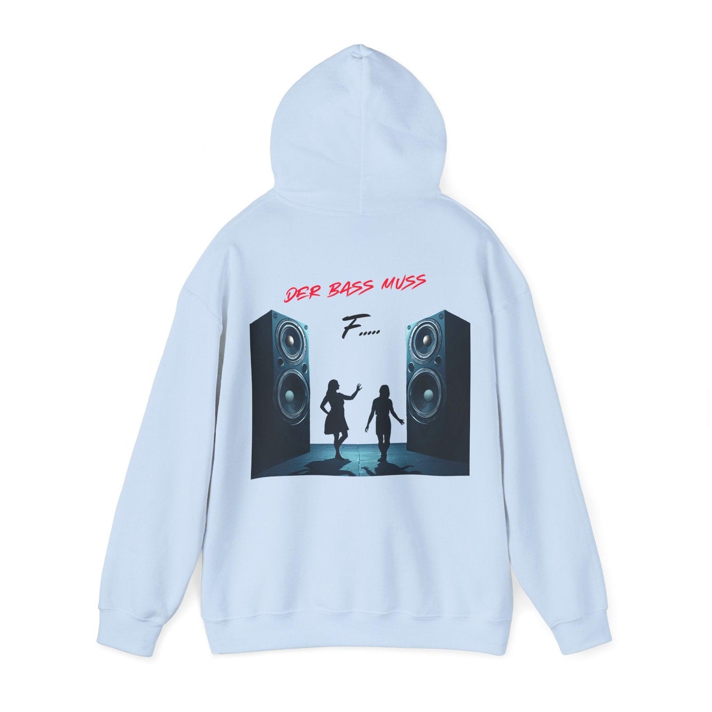 Techno Musik Liebhaber Hoodie - 'DER BASS MUSS F.....' Design