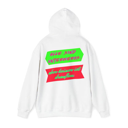 Techno Statement Unisex Hoodie - Alle unterwegs, keiner draußen