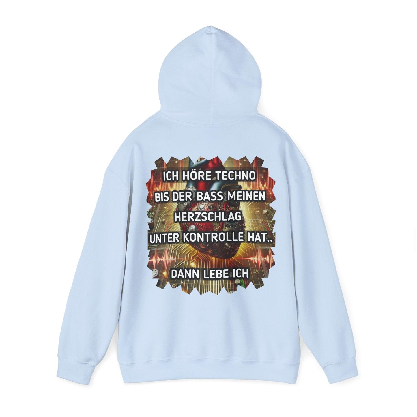 Techno Herz Unisex Hoodie - Bass Control